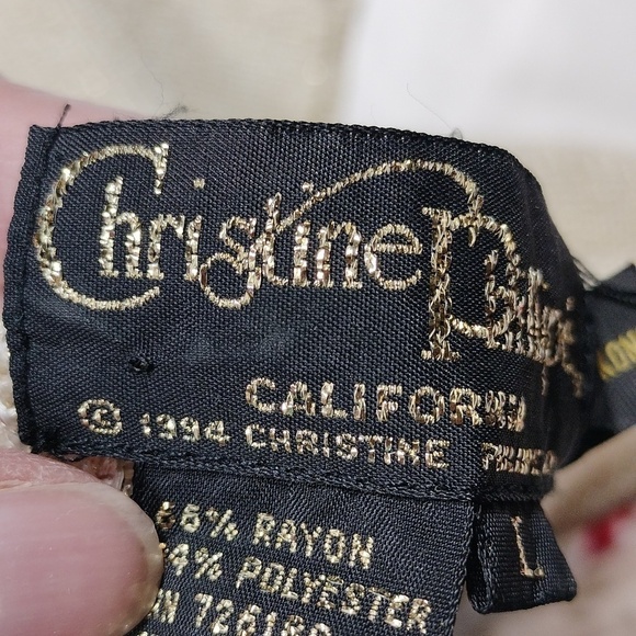 Christine phillipe 1994 vintage large sized top with gold tones in the fabric - Picture 11 of 11